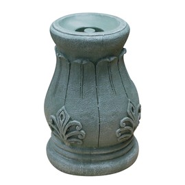 Alpine Corporation 12" Tall Indoor/Outdoor Roman Column Gazing Globe Display Stand