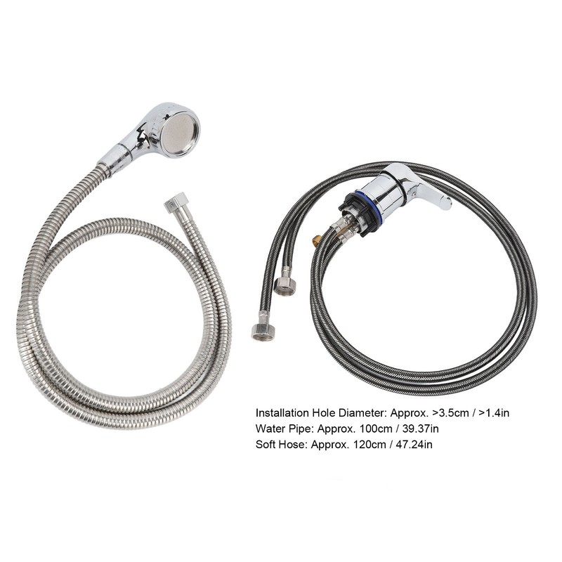 Shampoo Bowl Faucet 100cm Pipe 120cm Soft Hose Shampoo Bed
