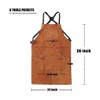 RAParts Woodworking Aprons Welding Thick Leather Apron for Men Big