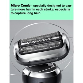 Series 7 Replacement Head 73S for Braun Electric Shaver, S7 Replacement Head Compatible with Series 7 Braun Razor Replacement Head New Generation 7020s 7025s 7085cc 7027cs 7071cc 7075cc (2 Count)