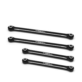 TREAL Aluminum 7075 Lower Links Set (4pcs) Lower Chassis 4-Links Upgrades Compatible with 1/18 Scale TRX4M(Black)