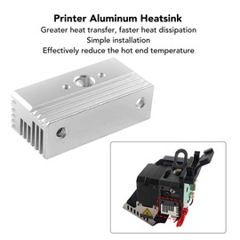 Yanmis 3D Printer Heatsink, Aluminum Heatsink Fast Cooling Block Fit for Crealiity Ender 3 S1, for Sermoon V1, Hotend Replacement Parts 3D Printing Heat Dissipation Block Accessory