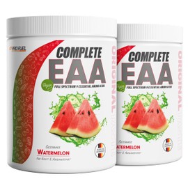 EAA Powder 2 x 500 g Watermelon - 12,500 mg Essential Amino Acids, Incredibly Delicious & Refreshing - Complete EAA with All 9 EAAs Including Histidine - EAA Vegan Amino Acid Powder - Amino Workout