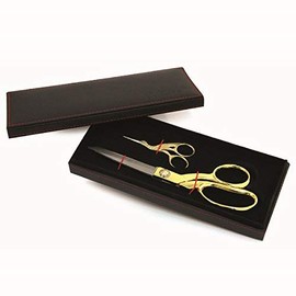 Klasse B4698 Premium Vinyl Gift Case with Dressmaker & Stork Embroidery Scissors
