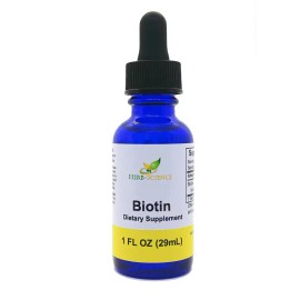 Herb-Science - Liquid Vitamin B7 Biotin Alcohol-Free, High Potency for Hair Grow