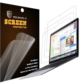Mr.Shield Designed For The New MacBook 12 Inch Retina (2015/2016/2017) A1534 Premium Clear [PET] Screen Protector [3 PACK] with Lifetime Replacement