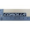 Set of Two (2) Corolla Embroidered Patches 1”x5.5” Toyota Silver