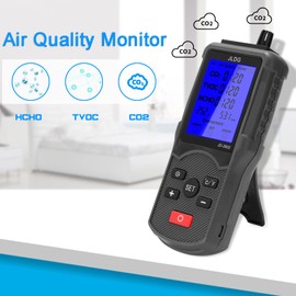 Mulcort TVOC Multifunctional Air Quality Tester CO2 Meter Temperature Meter Humidity Meter