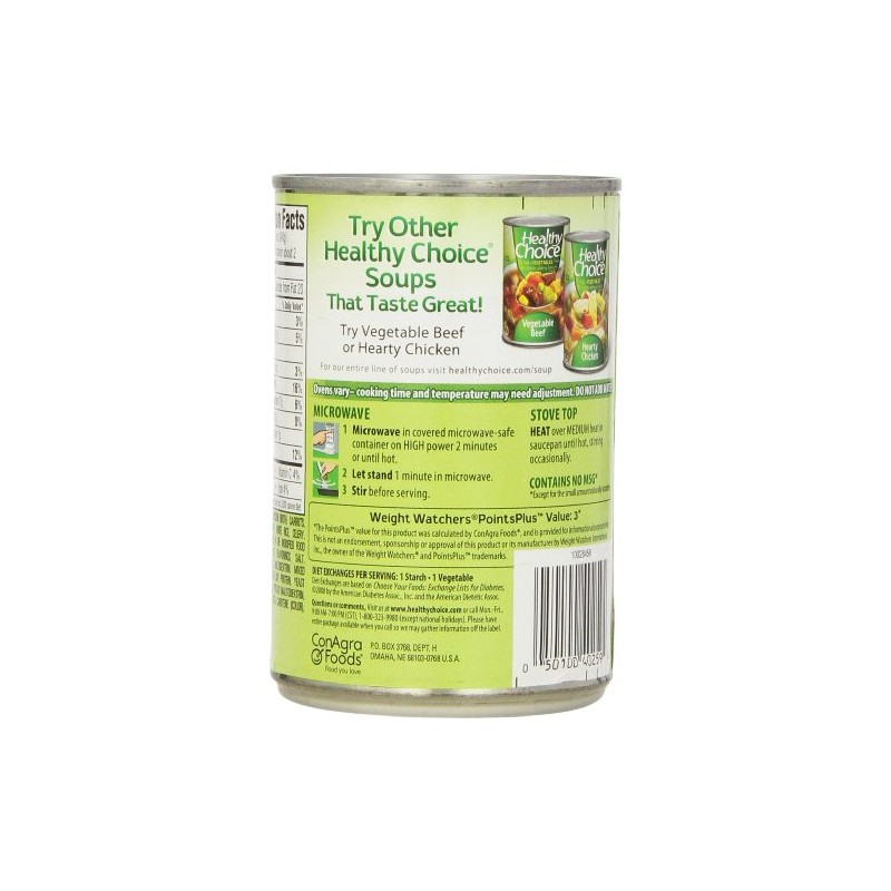 Healthy Choice Soup 5 Chicken Noodle and 5 Chicken with