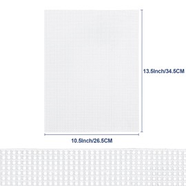 Caydo 8 Pieces 7 Count Plastic Canvas Sheets, Plastic Mesh Sheet for Cross Stitch, Making Aquarium Dividers, Knit Crochet Projects, 10.5 x 13.5 Inch