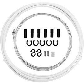 Chooee Universal Bicycle Shifter Cable Housing Set for Shimano Sram Derailleur White