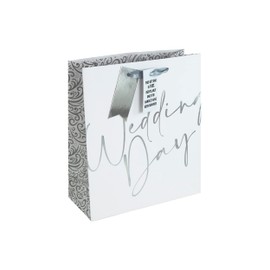 Eurowrap White Kraft Wedding Day Gift Bag With Gift Tag Design By Jeff Banks 100% Recyclable Medium