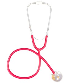 MFUOE Kids Stethoscope Toy Simulation Doctor Nurse Working Nursing Stethoscope for Kids Educational Toy for Children (Red)