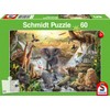 Schmidt Spiele Animaux 56454 Animals in Africa, 60 Pieces, Children's