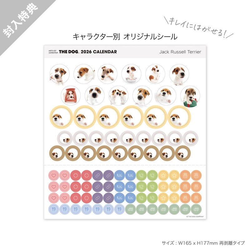 THE DOG 2026 Wall Calendar, Mini Size (Jack Russell Terrier)