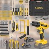 Muylux 148Pcs Cordless Drill Tool Kit Set, Power Drill Tool
