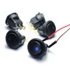 5 Pcs On-Off LED Round Rocker Toggle Switch Light DC