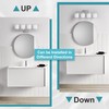 Dekang Bathroom Lights Over Mirror Brushed Nickel, Anti-Rust 4-Light Bathroom