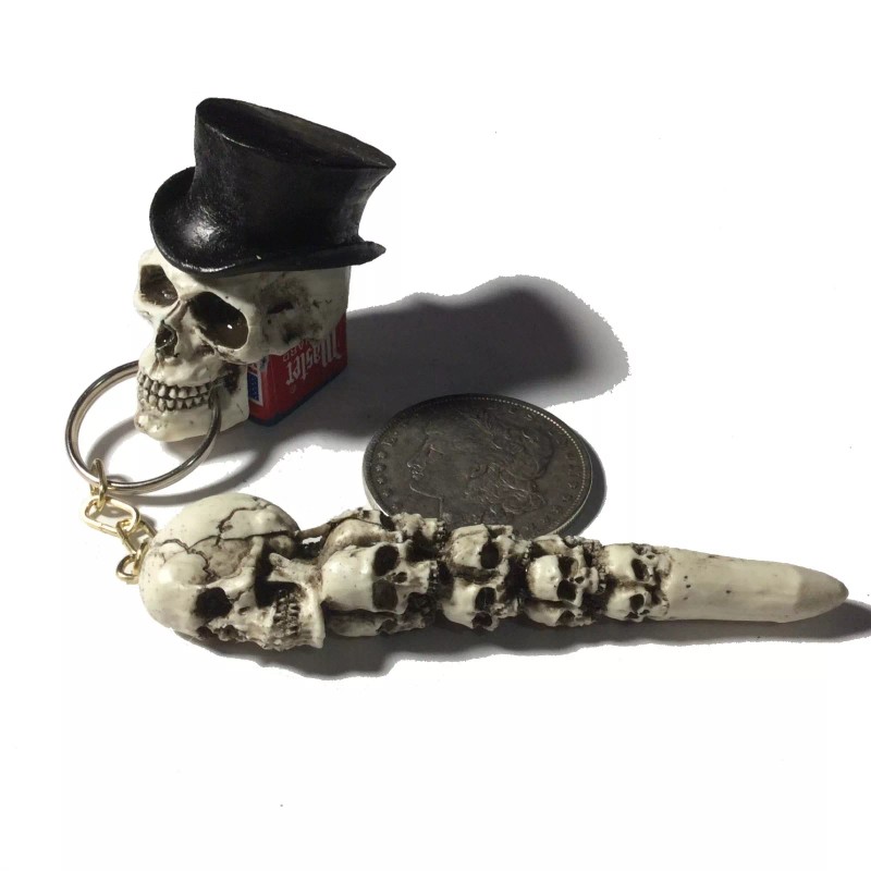 BawdyPartz Top Hat Skull Pool Billiards Cue Pocket Chalker Holder