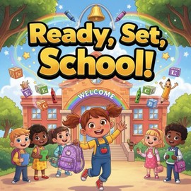 Ready, Set, School!storybooks: A Fun and Encouraging First Day of SchoolStory for Kids Ages 4–9 About NewBeginnings, Making Friends, Classroom ... Kindergarten, and Early Elementary Readers