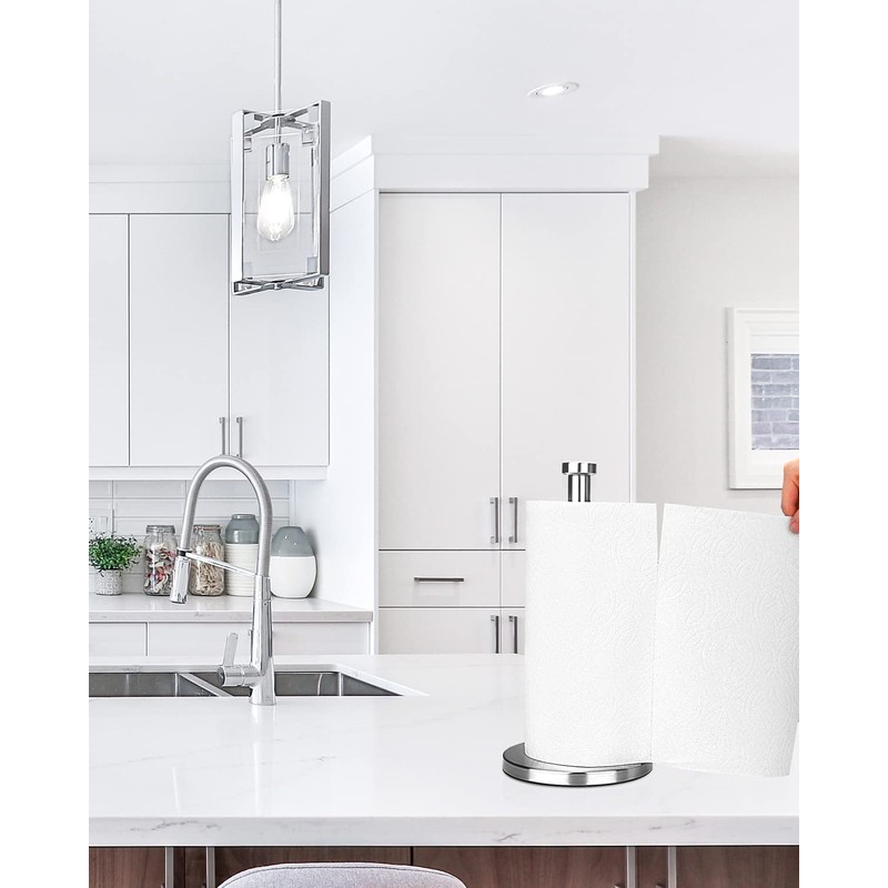 AFAXINRIE Kitchen Roll Holder,Paper Towel Holder,Kitchen Towel Holders,Stainless Steel Silver