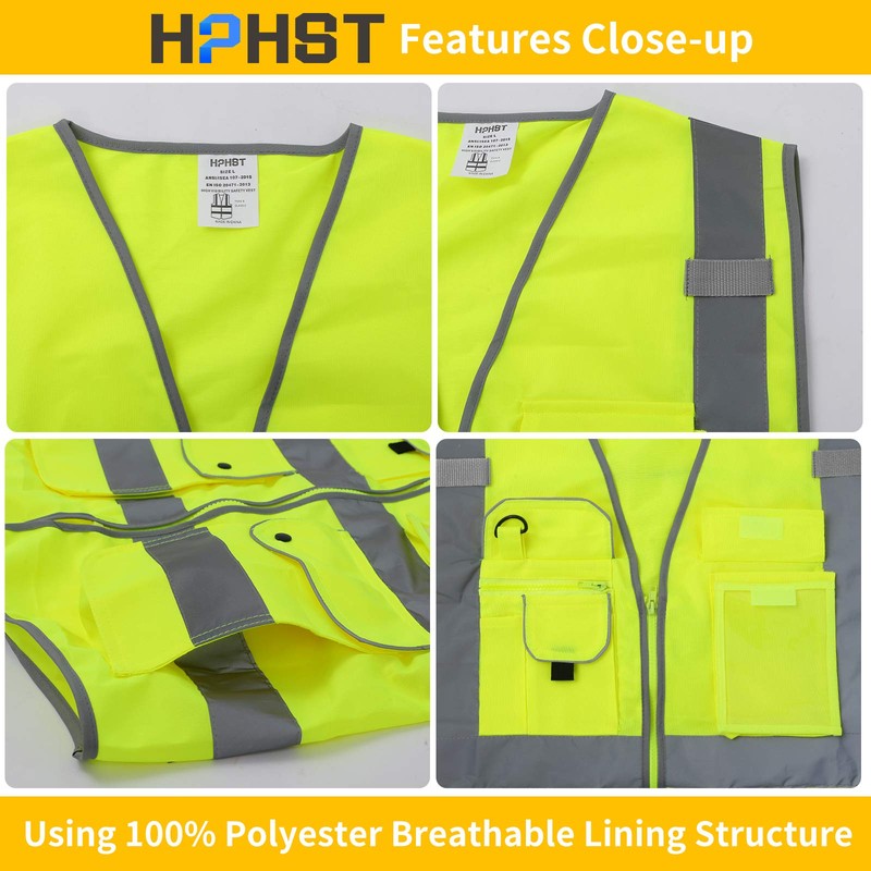 HPHST High Visibility Vest for Men