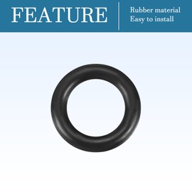 QUARKZMAN Nitrile Rubber Seal Washer 16 mm x 10 mm x 3 mm for Tap Plumber Repair Seal Connection, Black Pack of 10