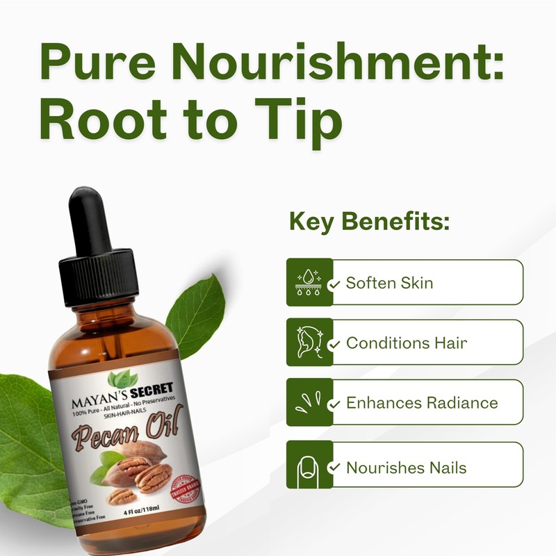 Mayan's Secret Pecan Oil - Face Oil for Women Anti