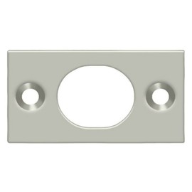 Deltana SP6FBU15 Strike Plate for 6" Flush Bolt; Satin Nickel Finish