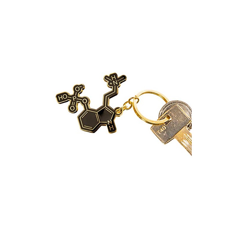 Jungle Empire Psilocybin Molecule Keyring | Magic Mushrooms Keyring |