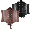 Geyoga 2 Pieces Women Corset Belt Lace up Wide Elastic