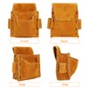 HERCHR Bag Tool Pouch Leather Electrician Tool Bag Multifunction Ale