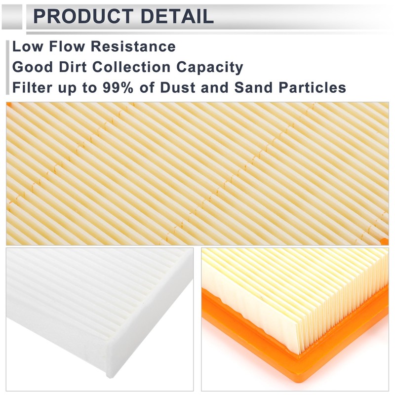 RATCHROLL Engine Cabin Air Filter Combo Set Filter Kit Air