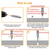 HSS 4341 Screw Extractor Set, 5 Pieces, M3-M18, for Damaged