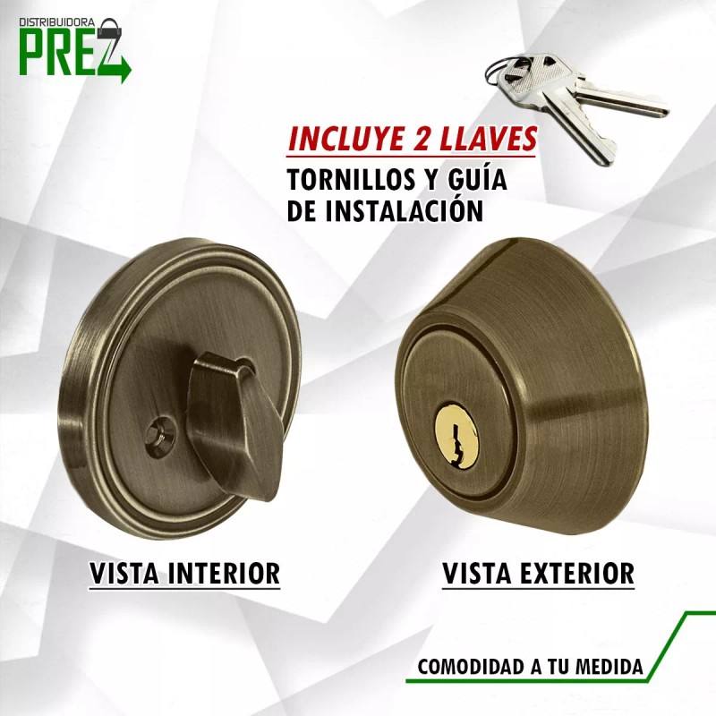 Prez Cerrojo Llave Mariposa Acero Inoxidable Cerradura Seguridad