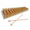 Btuty 13 Notes Glockenspiel Classic Wood Color Xylophone Metal Keys