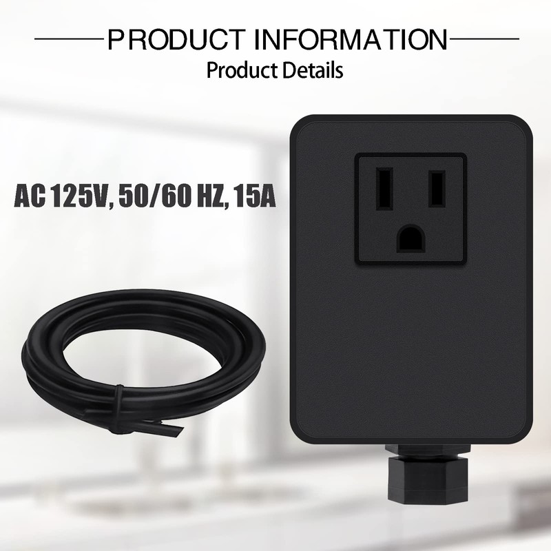 SINKINGDOM SinkTop Air Switch Kit (Long Full Brass Button) for