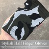 BUZZxSELECTION GB018 Men's Gloves, One-Handed, Fingerless, Camouflage, For Both Left