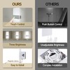 MEHIDFY Wall Sconces Sets of 2, Dimmable Touch Control Wall