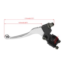 YOXUFA Mini Bike Brake Clutch Handle Lever for Coleman CT100U CC100X Baja DoodleBug DB30 Motovox MBX10 MBX11 Monster Moto 79cc 97cc Mini Bike Powersports Parts 7/8" 22mm Handle 61" Brake Cable