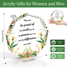 Christmas Gifts Women Stocking Fillers Thank You Teacher Gifts Acrylic Nursery Teacher Gifts Retirement Gifts Proud of You Gifts for Nurse Leaving Gifts for Colleagues Women Positive Gifts for Friend