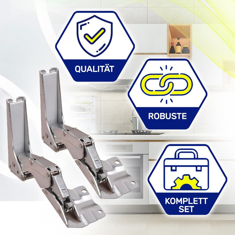 Pack of 2 Fridge Hinges Top and Bottom for Door