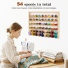 54 Spools Wooden Thread Rack & Wall Organizer for Sewing