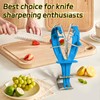 BSFRNF Stainless Steel Knife Sharpener Tool with Bracket, Maintenance Sharpening