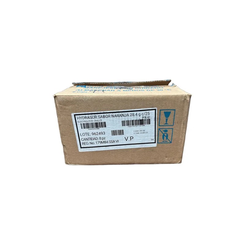 Hydrasor Electrolitos Orales Polvo 8 Cajas De 25 Sobres