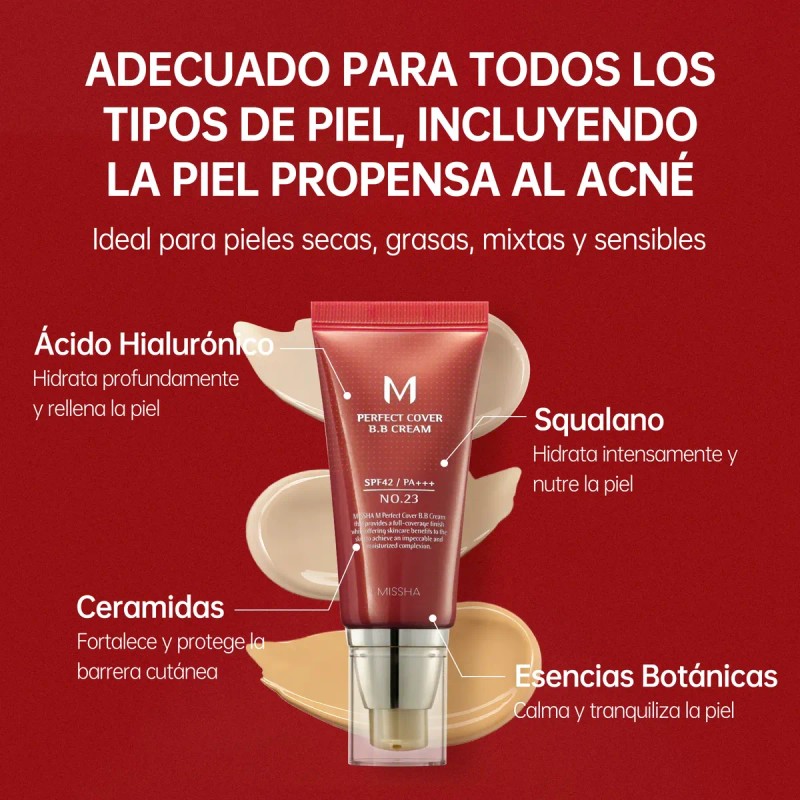 Missha M Perfect Cover Bb Cream Spf42 Ilumina Corrector 50ml