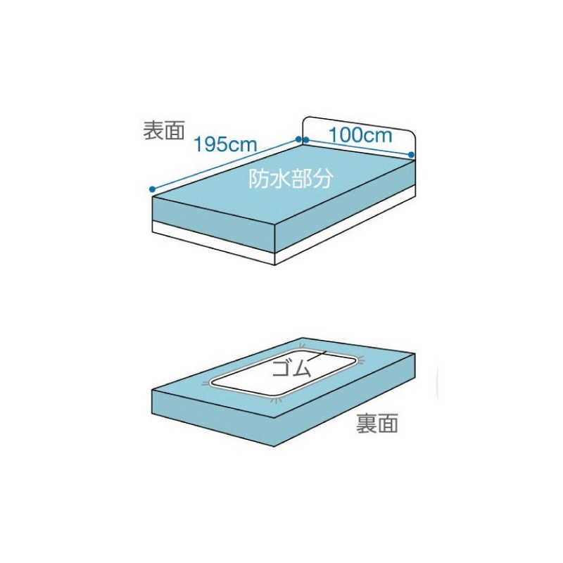 Angels, su-pa-denimusi-tu Regular Type [Waterproof Sheet] , , , green,