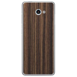 MAC Harrier Kyocera Easy Smartphone 2 A001KC Skin Seal Zebrawood Pattern Back Compatible Decor Sheet