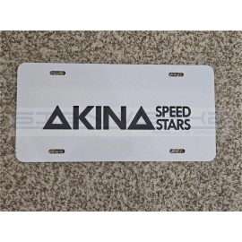 Akina Speedstars Black Metal Plate novelty vanity White plate