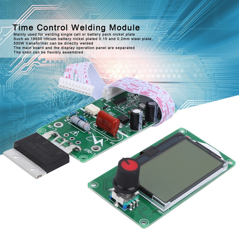 Time Control Welding Module LCD Double Pulse Encoder Board 100A